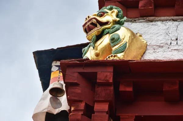 Čína Tibet Lhasa Starověký Klášter Pabongka Červnu Budov Prvek Interiéru — Stock fotografie