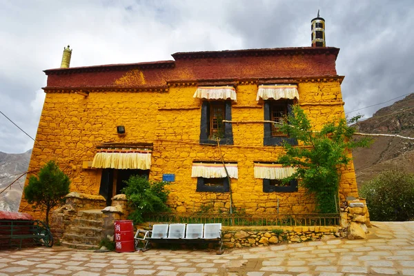 Chine Tibet Lhassa Ancien Monastère Pabongka Juin Bâtiments Viie Siècle — Photo