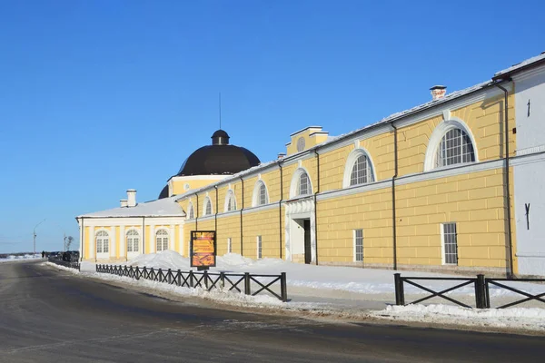 Archangielsk Rosja Lutego 2018 Gostiny Dvor Wieku Zbudowany — Zdjęcie stockowe