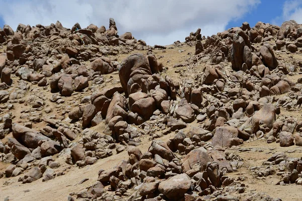 Tibet Doğa Tarafından Yaratılan Efsanevi Taş Karakter — Stok fotoğraf