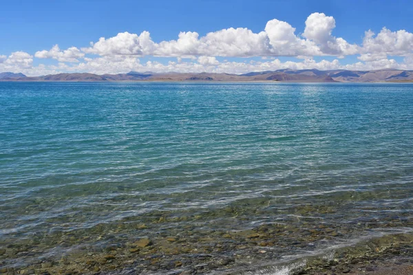 Cina Danau Besar Tibet Danau Suci Teri Tashi Namtso Musim — Stok Foto