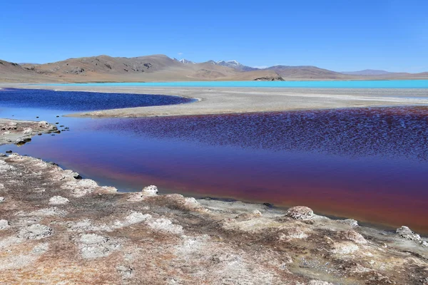 Lacs Tibet Lac Sam Été Par Temps Clair — Photo