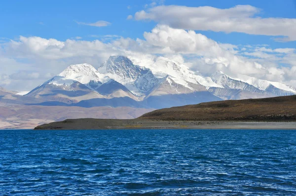 Santo Lago Rakshas Tal Gurla Mandhata Picco Ngari Estate Tibet — Foto Stock