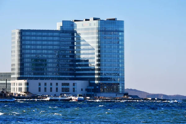 Vladivostok Rusia Diciembre 2018 Edificio Inacabado Hotel Vladivostok Hyatt Burny — Foto de Stock