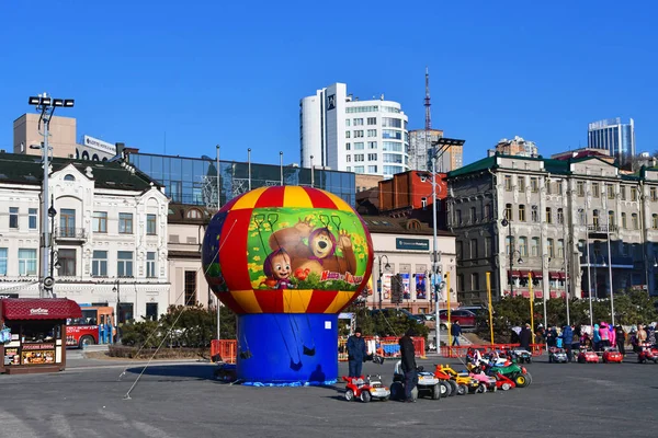 Vladivostok Rusya Aralık 2018 Çocuk Eğlence Sovyetler Ayında Vladivostok Gücünü — Stok fotoğraf