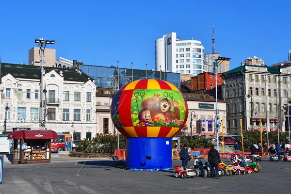 Vladivostok Rusya Aralık 2018 Çocuk Eğlence Sovyetler Ayında Vladivostok Gücünü — Stok fotoğraf