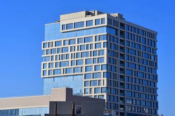 Vladivostok, Rusya, Ocak, 03, 2019. Peter shore Vladivostok büyük koyda tarihinde Hyatt regency otel