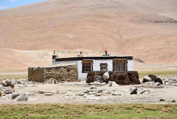 China Einstöckiges Haus Hoch Den Bergen Tibets — Stockfoto