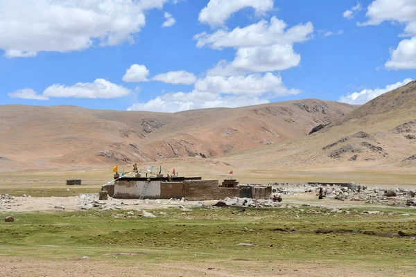 Cina Casa Dell Alta Montagna Tibetana — Foto Stock