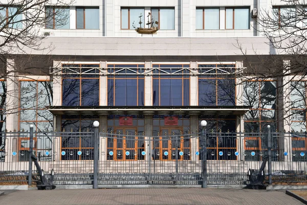 Vladivostok Russia January 2019 Entrance Management Headquarters Pacific Fleet — Stock Photo, Image