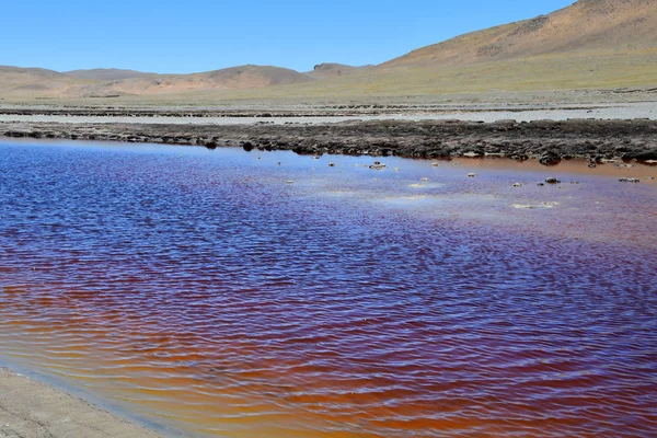 Озёра Тибета Священное Озеро Сэм Солнечную Погоду — стоковое фото