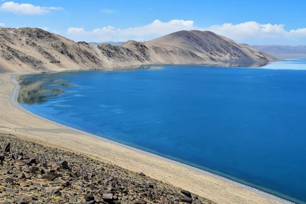 China Tíbet Santo Lago Bum Día Verano Imagen De Stock