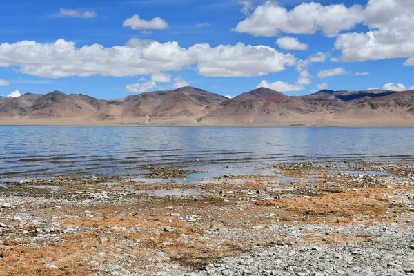 China Tibete Lago Sagrado Alta Montanha Tarok Verão Tempo Nublado — Fotografia de Stock