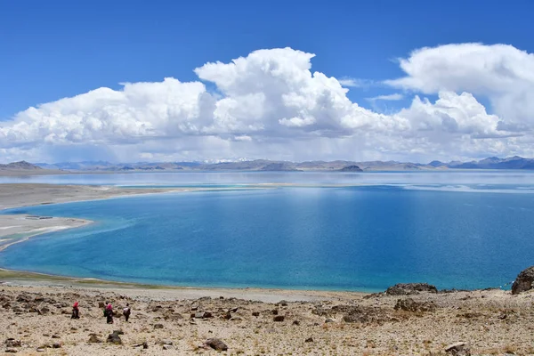 China Tíbet Santo Lago Tery Tashi Nam Verano Día Nublado — Foto de Stock