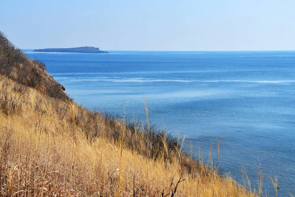 Rusia Vladivostok Isla Russkiy Costa Bahía Nueva Dzhigit Cabo Tabizin — Foto de Stock