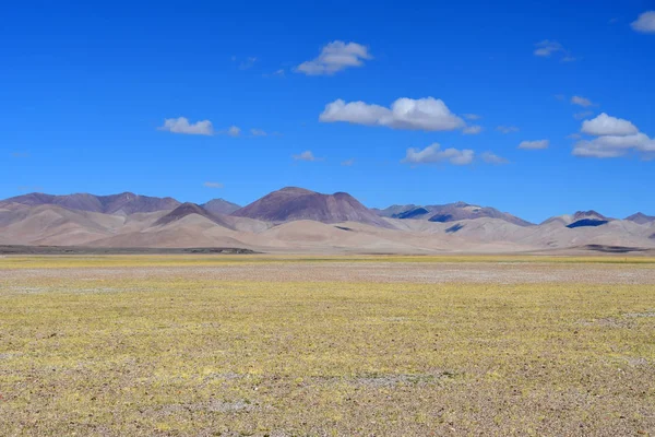 China Meseta Tibetana Cielo Azul Sobre Trans Himalaya Camino Ringtor — Foto de Stock