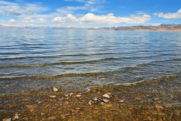 Cina Tibet Gunung Tinggi Danau Suci Tarok Musim Panas — Stok Foto