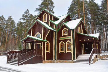 Yekaterinburg, Rusya, 25 Kasım 2018. Yekaterinburg, Ganina Yama sistem banliyölerinde Kutsal Royal şehitlerin manastırda kilise Salonu