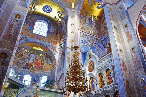 Yekaterinburg Rusia Noviembre 2018 Interior Catedral Sobre Sangre Nombre Todos —  Fotos de Stock