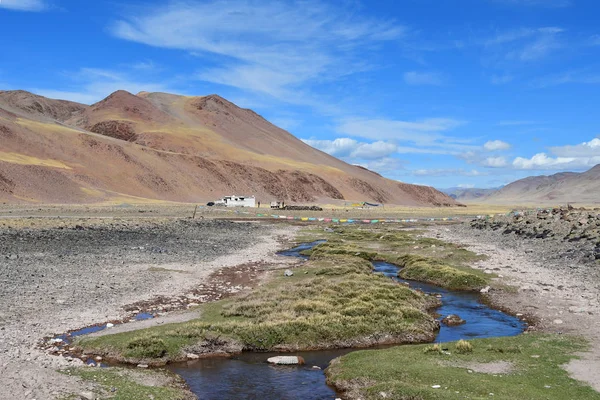 Κίνα Θιβέτ Κίνα Θιβέτ Ορεινό Τοπίο Στο Δρόμο Προς Λίμνη — Φωτογραφία Αρχείου
