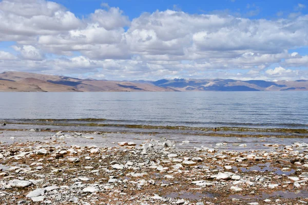 China Tibete Lago Sagrado Alta Montanha Tarok Verão Tempo Nublado — Fotografia de Stock