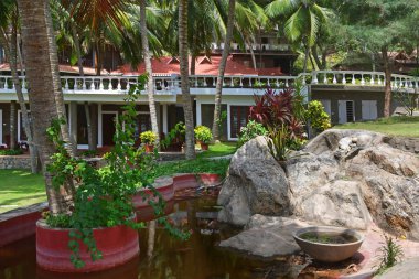 Bethsida, Kerala, Hindistan, Mart, 09, 2019. Ayurveda bölge resort 