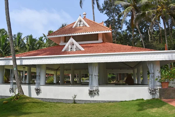 Bethsida Kerala India Marzo 2019 Resort Ayurvédico Bethsaida Hermitage Lounge — Foto de Stock