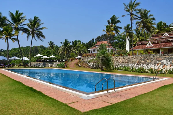 Bethsida Штаті Керала Березня 2019 Басейну Прісною Водою Аюрведичні Resort — стокове фото