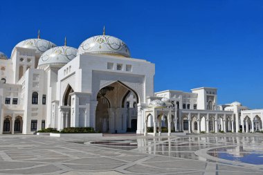 Abu Dhabi, Birleşik Arap Emirlikleri, Mart, 19, 2019. Cumhurbaşkanlığı Köşkü, Sarayı, Qasr Al Watan (Aziz Hubertus Kraliyet Galerileri) Arap Emirlikleri Abu Dabi şehrinde