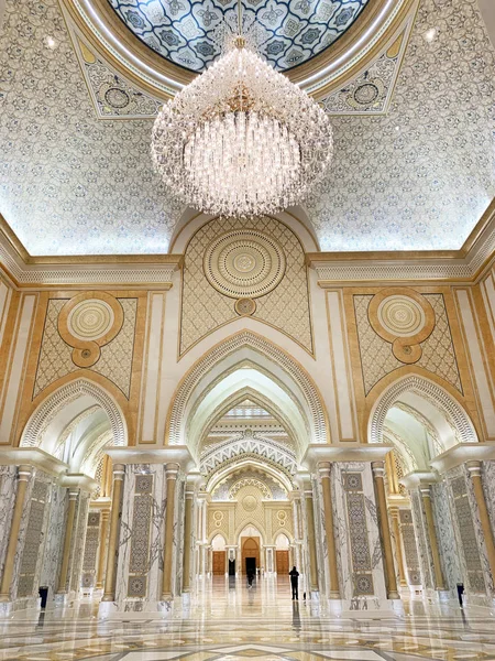  Abu Dhabi, Arap Emirlikleri, Mart, 19, 2019. Arap Emirlikleri Abu Dabi şehrinde içinde Cumhurbaşkanlığı Sarayı