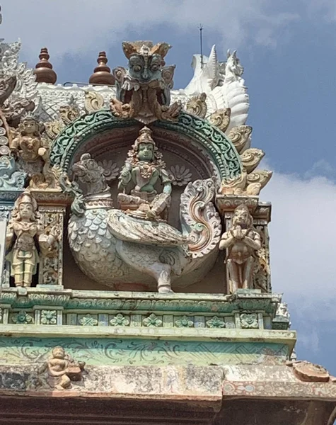 India Frammento Del Tempio Suchindram Tamil Nadu — Foto Stock