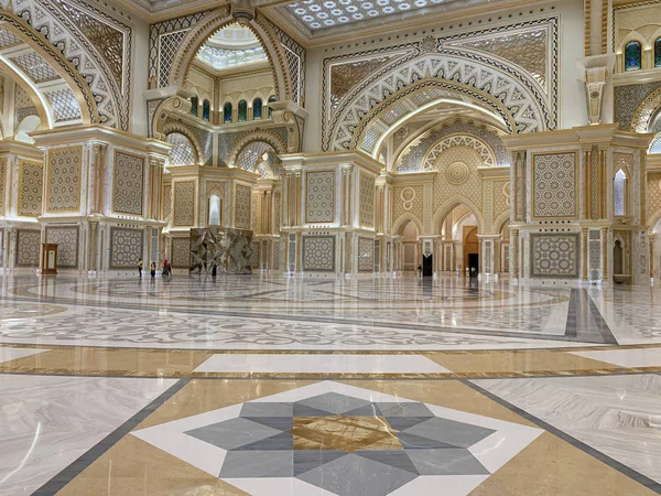 Abu Dhabi Birleşik Arap Emirlikleri Mart 2019 Cumhurbaşkanlığı Köşkü Sarayı — Stok fotoğraf