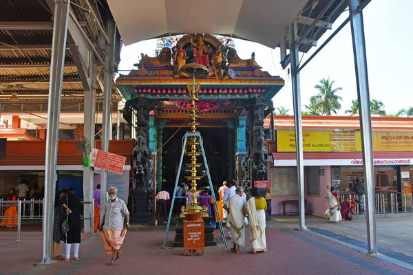 Trivandrum Tiruvaantapura Delstaten Kerala Indien Mars 2019 Människor Utför Religiös — Stockfoto