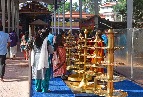Тривандрум Тирувантапура Штат Керала Индия Марта 2019 Года Люди Проводят — стоковое фото