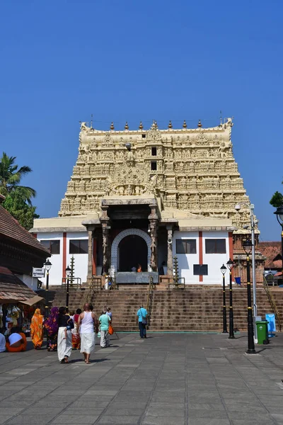Trivandrum Tiruvanantapura Devlet Kerala Hindistan Mart 2019 Shri Pekhaswamy Tapınağı — Stok fotoğraf