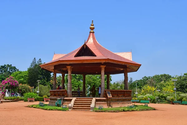 Trivandrum Thiruvananthapuram Estado Kerala Índia Março 2019 Gazebo Jardim Cidade — Fotografia de Stock