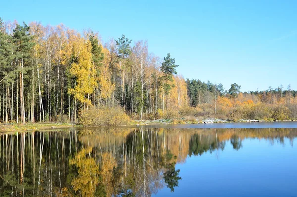 Rusko Moskevské Území Město Balashikha Jezero Baboškino Podzim — Stock fotografie