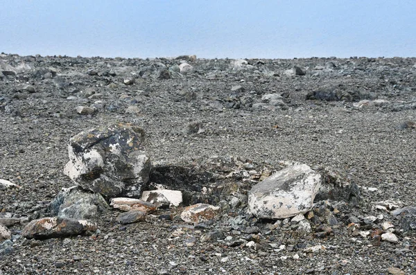 圣湖Rakshas Tal 岸边的头形石头 — 图库照片