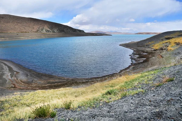 チベットの大きな湖 曇りの日の夏のラクシャス タル湖 ランガ ロイヤリティフリーのストック画像