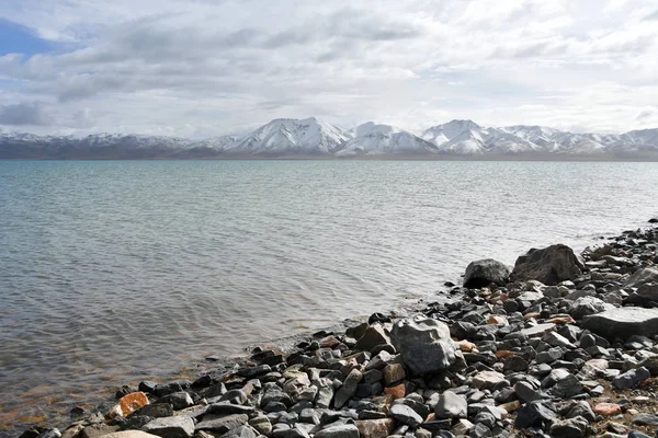 Cina Tibet Altopiano Lago Kering Estate Giornata Nuvolosa — Foto Stock