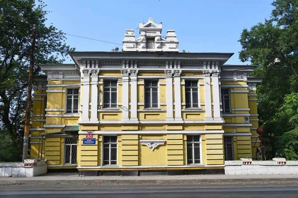 Vladivostok Russie Juillet 2018 Ancienne Maison Deux Étages Numéro Été — Photo