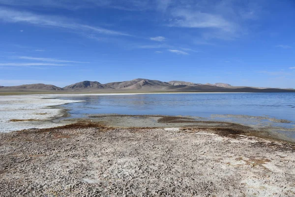 Cina Tibet Negozio Del Lago Ngangtse Nganga Tso 4690 Giornata — Foto Stock