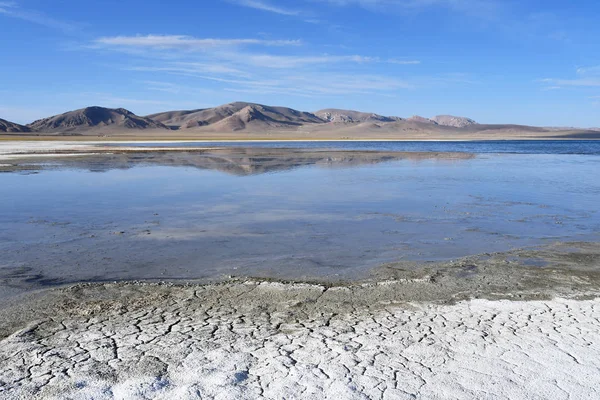 Cina Tibet Negozio Del Lago Ngangtse Nganga Tso 4690 Giornata — Foto Stock