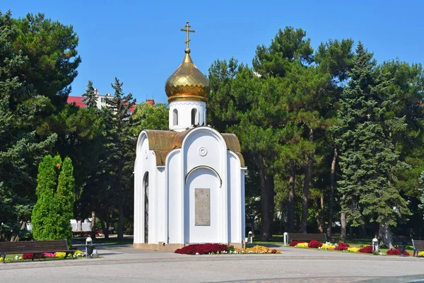 Russia City Anapa Chapel Prophet Hosea Square Soviets Summer — Stock Photo, Image