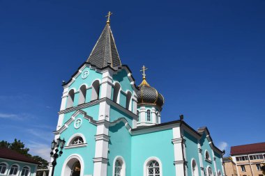  Anapa şehri. St Onuphrius Kilisesi Katedrali Sobornaya üzerinde Büyük) sokak