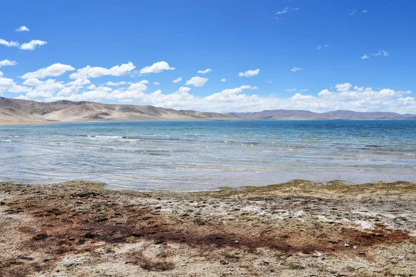 Tibet Güneşli Bir Günde Gomang Gölü — Stok fotoğraf