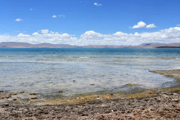 Tibete Lago Gomang Dia Ensolarado — Fotografia de Stock