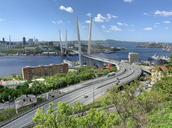 Rusland Vladivostok Zomer Uitzicht Voor Stad — Stockfoto