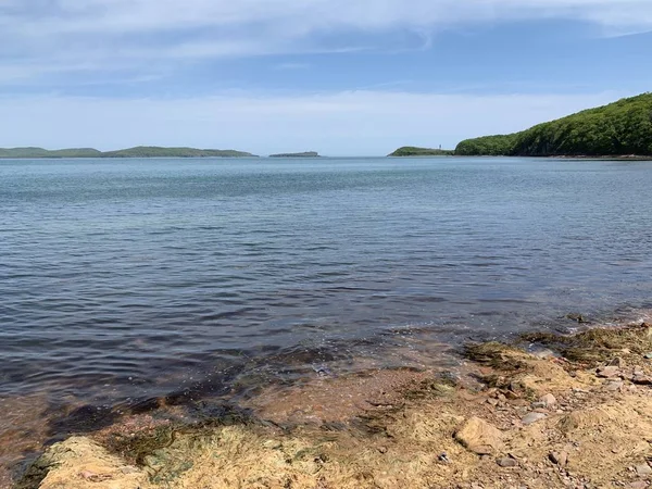 Rusia Vladivostok Una Las Bahías Isla Shkot — Foto de Stock