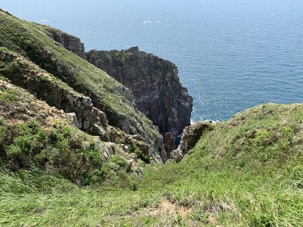 Vladivostok Costa Rocosa Isla Shkot Archipiélago Emperatriz Eugenia Soleado Día — Foto de Stock